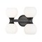 Z-Lite Artemis Vanity, 4-Light, 6.5 In.W x 13 In.L x 10.75 In.H, Matte Black/Matte Opal 494-4V-MB - alternate 3